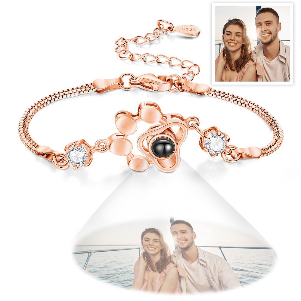 Bracciale Con Foto Personalizzato Bracciale Con Proiezione Zampa Di Animale Domestico Tema Per Animali Domestici - tuacollananome