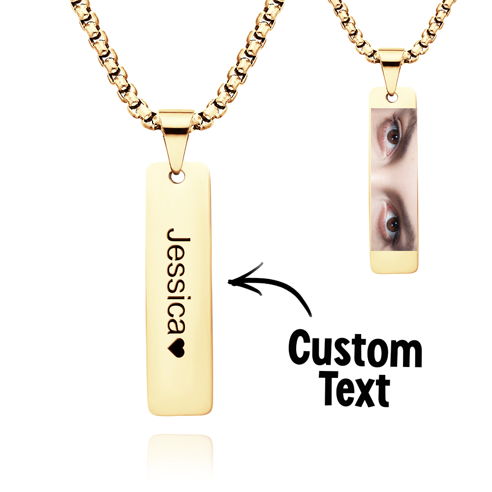 Collana Con Foto Personalizzata Con Occhi Colorati, Il Regalo Migliore Per Lei - 