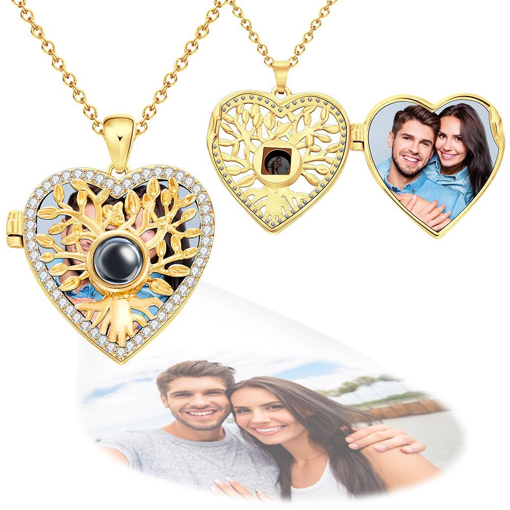 Collana Con Proiezione Fotografica Personalizzata, Copertina Ribaltabile. Regali Squisiti - tuacollananome