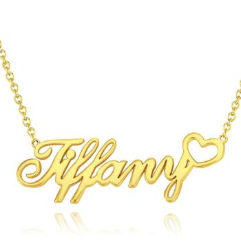 Collana Personalizzata In Rame Con Nome E Cuoricino, Regalo Di Natale Per Ragazze - 
