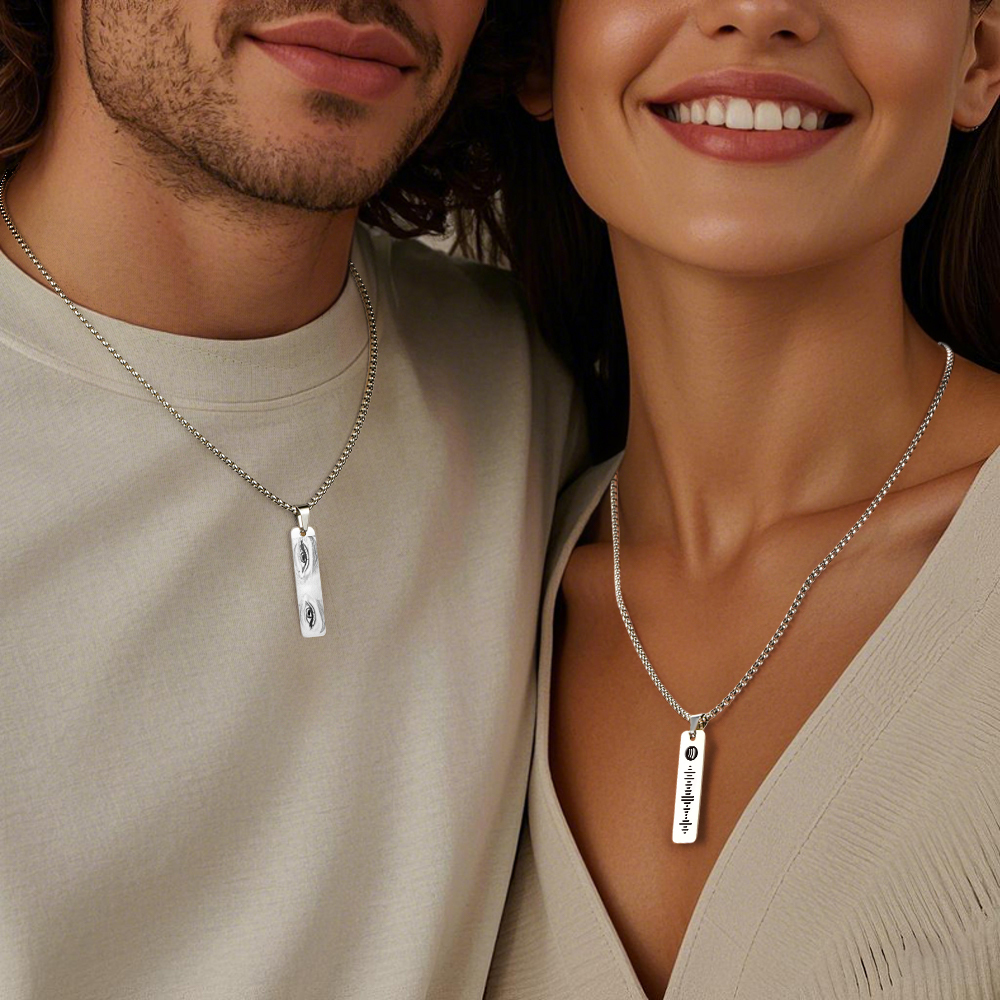 Collana Con Foto Personalizzata Con Occhi Codice Spotify Gioielli Collana Con Foto Con Occhi I Migliori Regali Per Lei - 