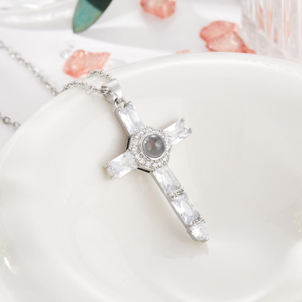 Regali Commemorativi Con Croce Personalizzata Per Proiezione Di Foto - tuacollananome