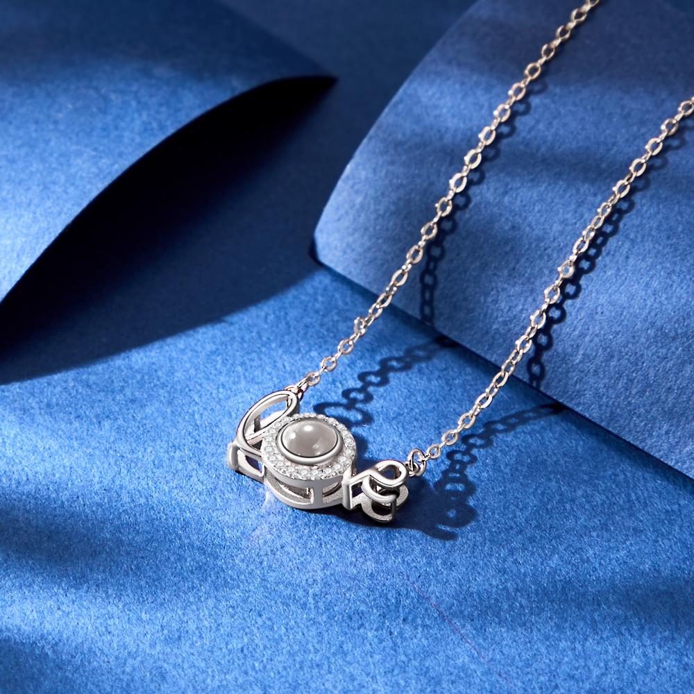 Collana Con Proiezione Di Foto D'amore, Gioielli Con Foto Affascinanti Personalizzati Per Lei - tuacollananome