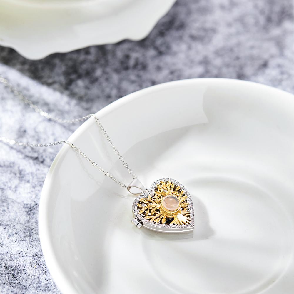 Collana Con Proiezione Fotografica Personalizzata, Copertina Ribaltabile. Regali Squisiti - tuacollananome