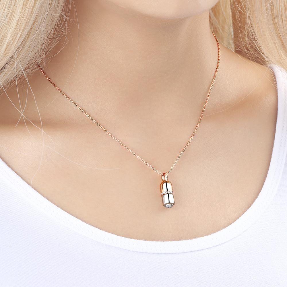 Collana Ti Amo In 100 Lingue Collana Con Proiezione Di Foto Regali Unici - tuacollananome