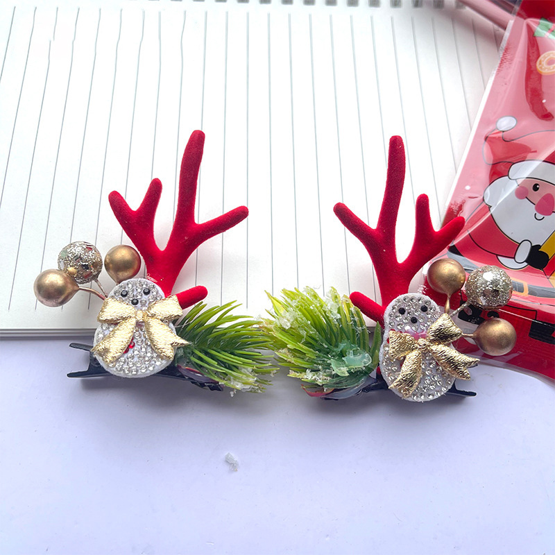 Fermagli Per Capelli A Forma Di Corna Di Renna Natalizia, Adorabili Fermagli Per Capelli A Forma Di Orecchie Di Cervo Natalizio, Accessori Per Capelli Festivi (bogo Gratis!) - 