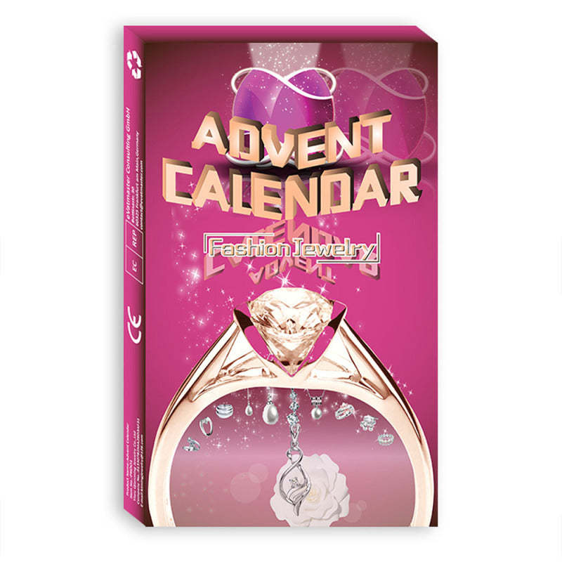 Scatola Per Calendario Dell'avvento Di Natale Con 24 Numeri, Anello Per Gioielli, Collana, Scatola Regalo Per Calendario Dell'avvento (stile Casuale) - tuacollananome