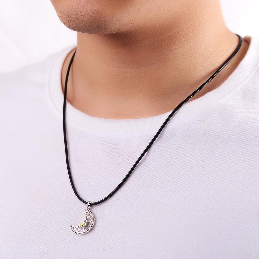 Regali Fotografici Personalizzati Proiezione Di Regali Commemorativi Per Coppie Di Sole E Luna - tuacollananome