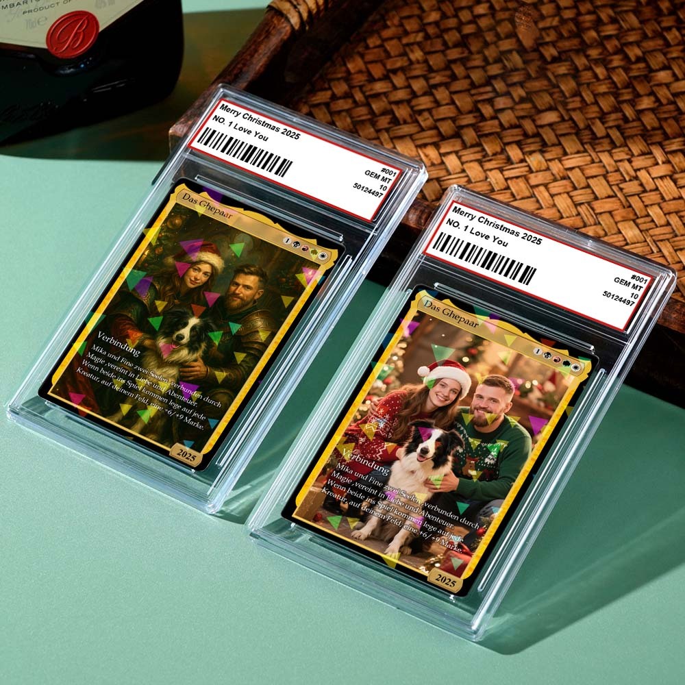 Carta Mtg Personalizzata In Stile Fantasy - Regalo Da Collezione Personalizzato Per Coppie E Amici - 