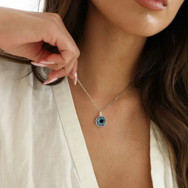 Collana Personalizzata Con L'occhio Dell'anima Gemella Collana Personalizzata Aggiungi La Foto Dell'occhio Come Regalo Unico Per I Tuoi Cari - 
