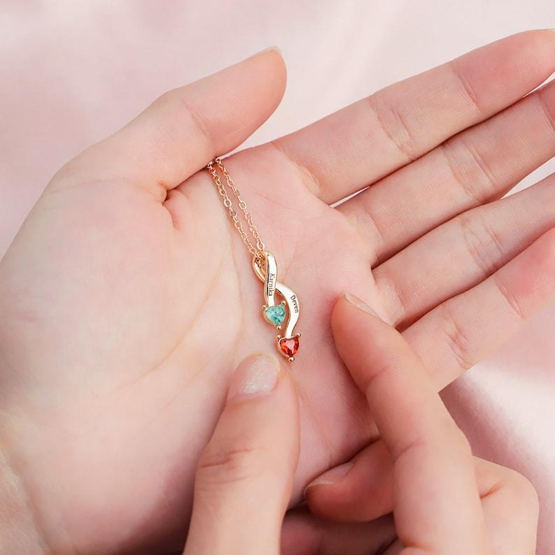 Collana Personalizzata Con Pietra Portafortuna Per Coppie Collana Personalizzata Con Pietra Portafortuna Per Coppie Collana Con Doppia Pietra Portafortuna Per Coppie - 