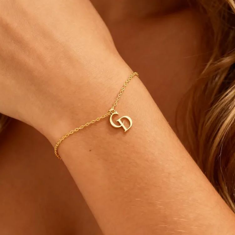 Collana Con Lettera Iniziale Minimalista, Collana Con Ciondolo Iniziale Con Lettere Personalizzate, Collana Con Monogramma In Acciaio Inossidabile, Regalo Per Lei - 