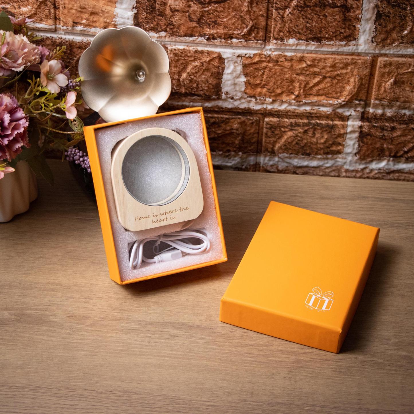 Cristallo Inciso Con Foto 3d Personalizzato, Famiglia Personalizzata, Cristallo Inciso Con Foto 3d Laser, Ritratto Personalizzato Per Decorazioni Per La Casa, Regali Di Natale - 