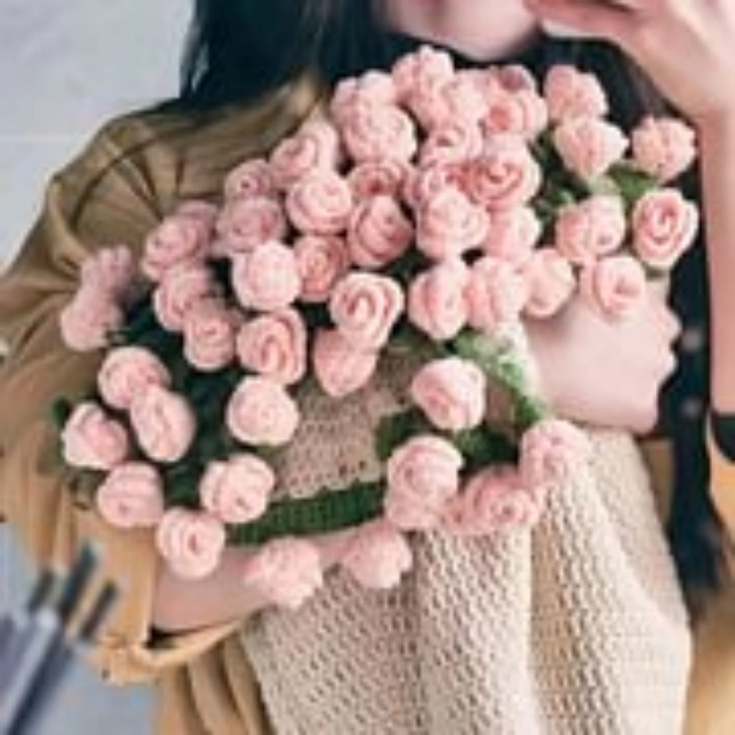 Regali Per La Festa Della Mamma: Kit Fai Da Te Per Coperta Di Rose Lavorata A Mano E Regalo Pronto Per La Festa Della Mamma E San Valentino - 