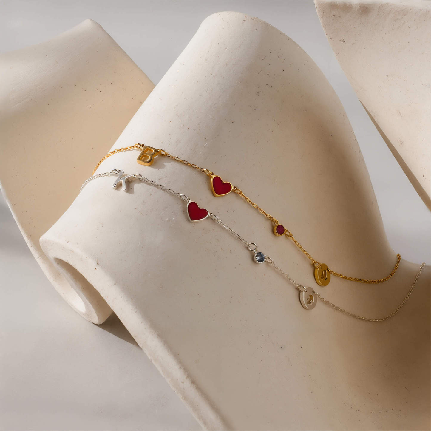 Collana A Cuore Con Iniziale Personalizzata, Collana A Cuore Personalizzata Con Pietra Portafortuna E Ciondolo Zodiacale, Regali Per Lei - 