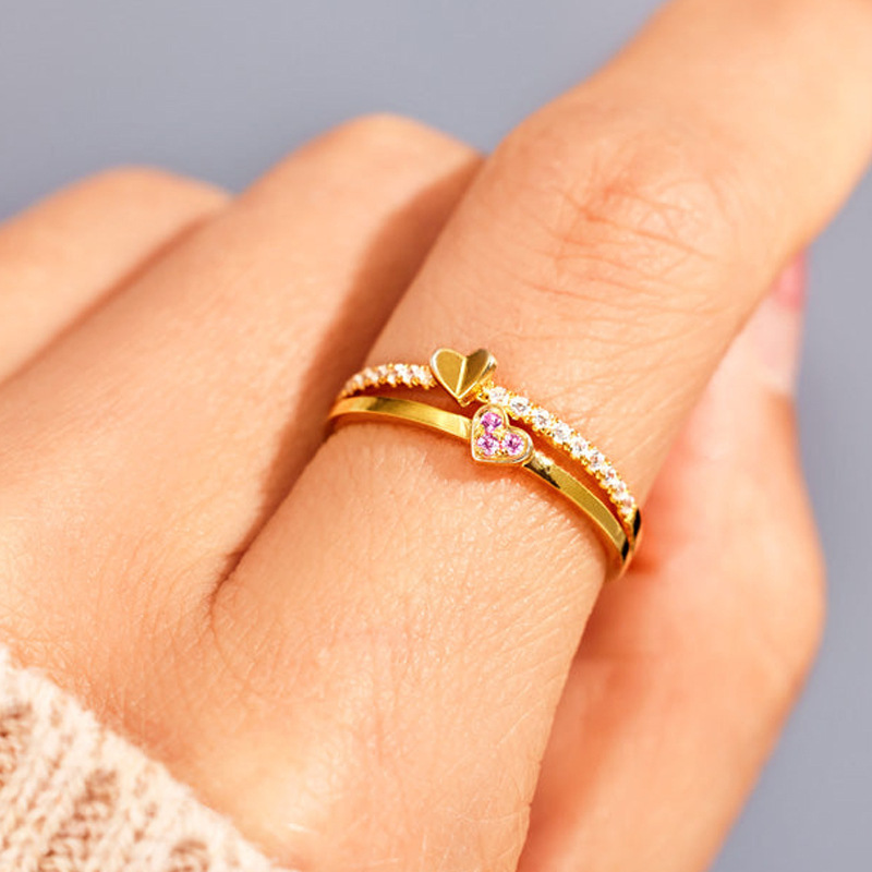 Anello Della Mamma Mamma E Figlia Unite Nel Cuore Gioiello Sentimentale Regalo Per La Mamma Regali Per La Festa Della Mamma - 