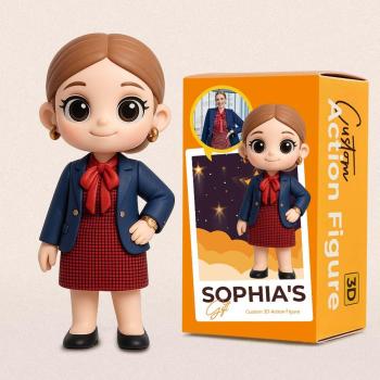 Figurine Articulée 3d Personnalisée À Partir D'une Photo - Jouet Unique Et Attentionné - Cadeau Personnalisé Pour Votre Patron - votrecollierprenomfr