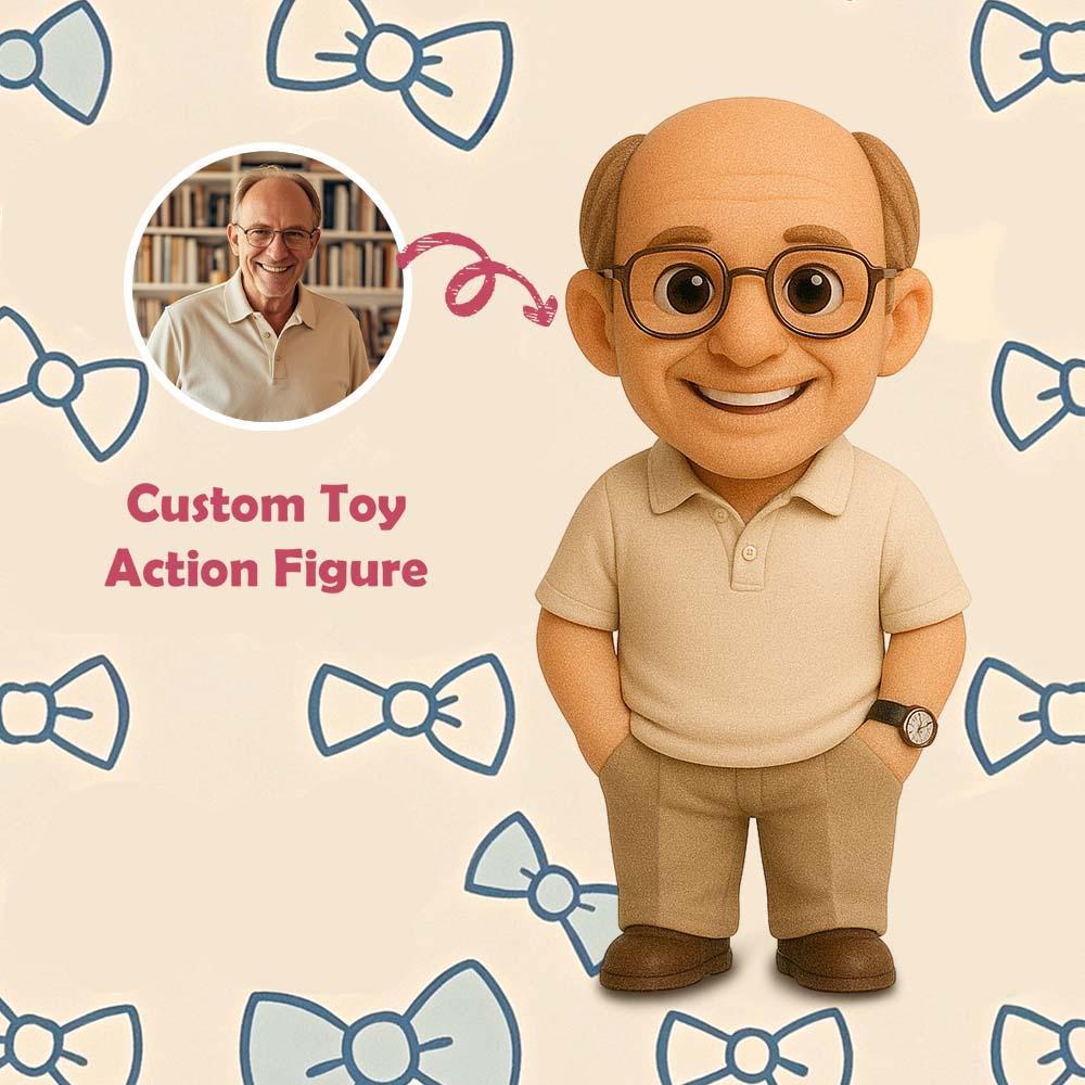 Figurine Articulée 3d Personnalisée. Transformez Votre Photo En Un Cadeau Unique Pour Votre Père. - votrecollierprenomfr