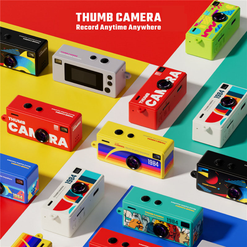 Porte-clés Appareil Photo Rétro Avec Mini Appareil Photo Et Vidéo Intégré, Mini Appareil Photo Numérique Nostalgique Pour Porte-clés, Enregistreur Vidéo Miniature Avec Filtres Vintage - votrecollierprenomfr