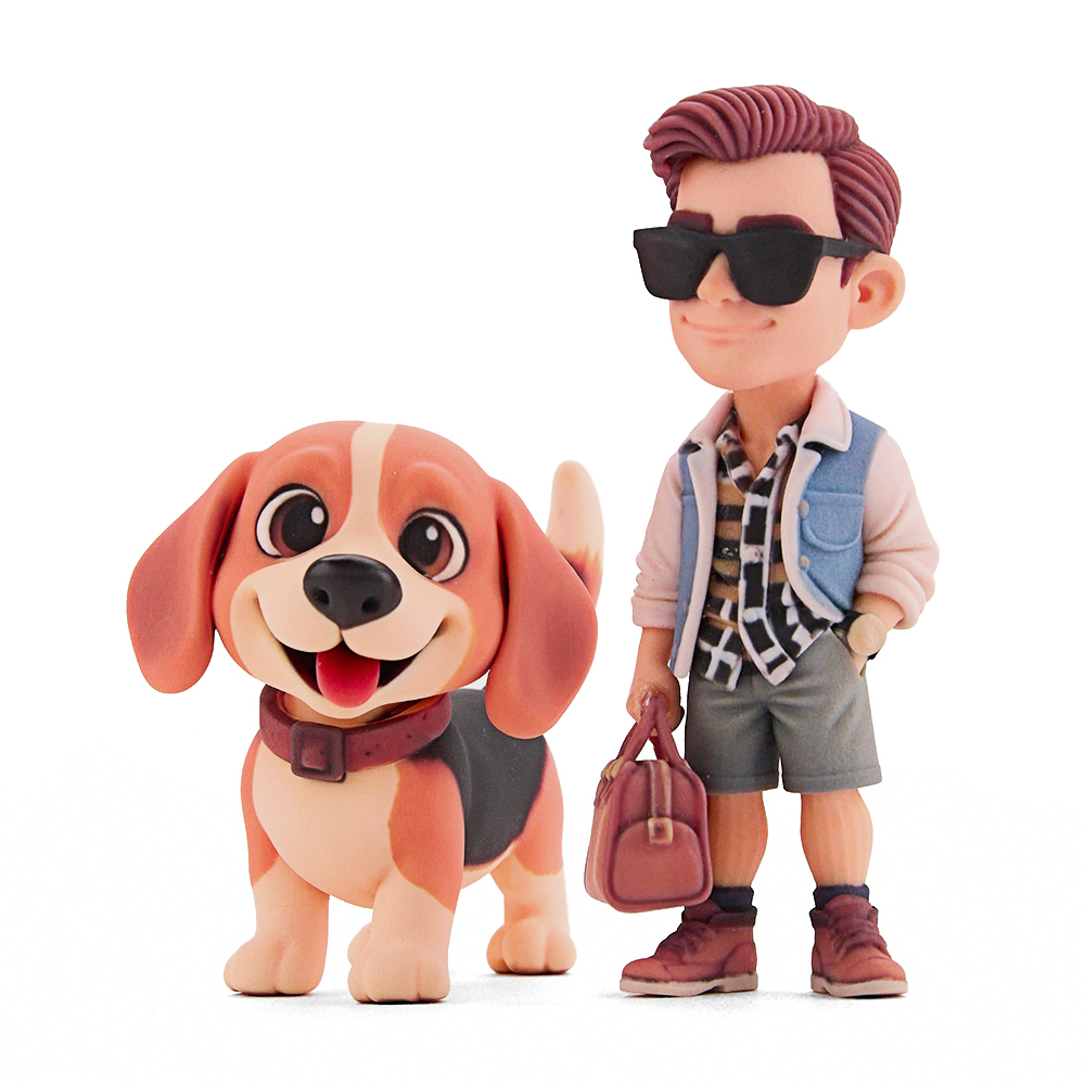 Figurine Articulée 3d Personnalisée : Transformez Votre Photo En Un Cadeau Unique Pour La Fête Des Pères, Pour Papa Ou Grand-père. - votrecollierprenomfr