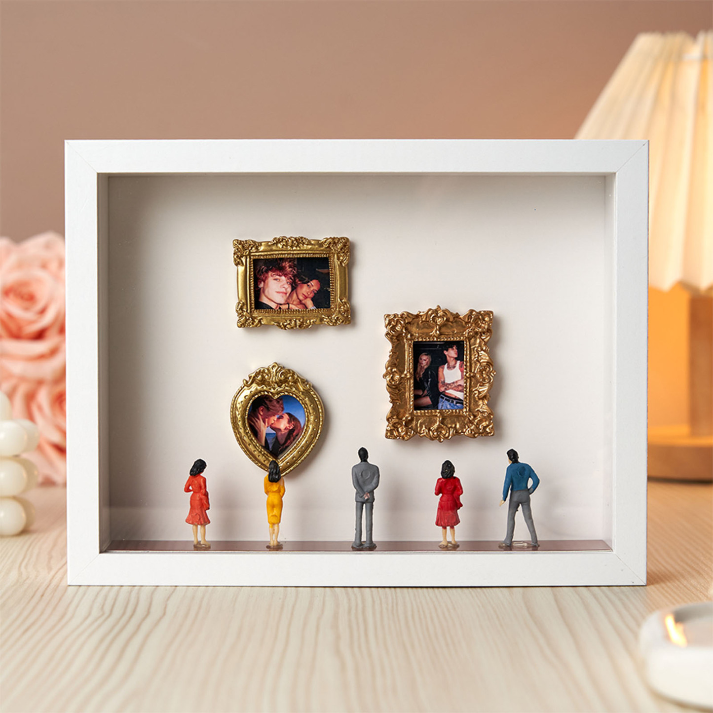 Cadre Photo Personnalisé « musée De Nous » Pour Couples : Un Cadeau Miniature Adorable Et Symbolique Pour La Saint-valentin Ou Un Anniversaire. - votrecollierprenomfr