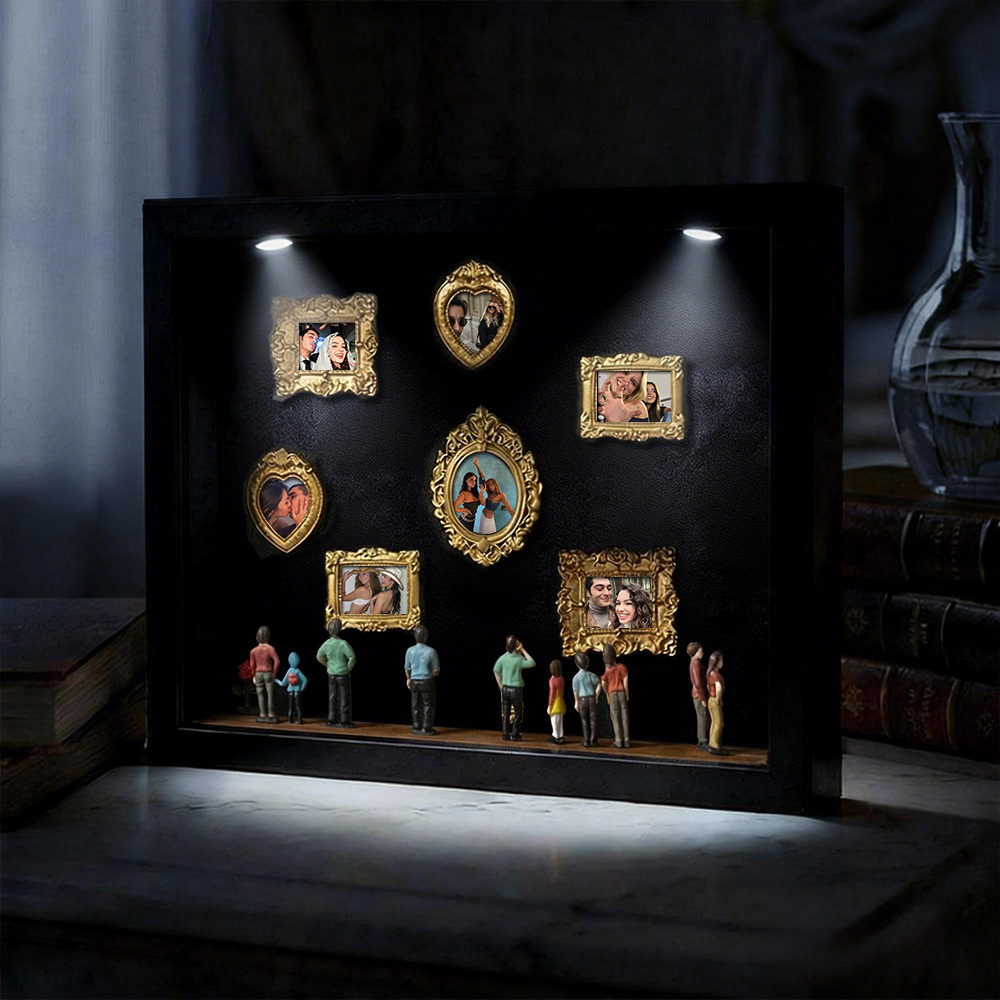 Cadre Photo Personnalisé « musée De Nous » Pour Couples : Un Cadeau Miniature Adorable Et Symbolique Pour La Saint-valentin Ou Un Anniversaire. - votrecollierprenomfr