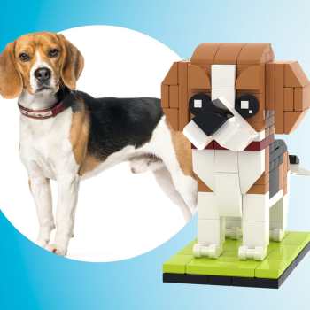 Corps Complet Personnalisable Beagle 1 Chien Photo Figurines En Brique Personnalisées Petit Bloc De Particules Brique Moi Figurines Personnalisées Beagle Uniquement - votrecollierprenomfr
