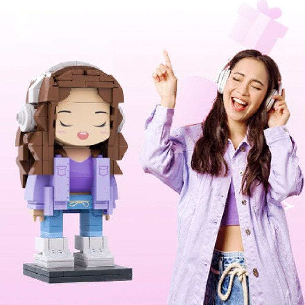 Figurines En Brique Personnalisées Pour 1 Personne, Corps Complet, Jouet En Blocs De Petites Particules, Cadeaux Créatifs Pour Elle - votrecollierprenomfr