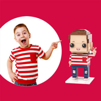 Corps Complet Personnalisable 1 Personne Figurines En Brique Personnalisées Petit Bloc De Particules Jouet Enfants Mignons - votrecollierprenomfr