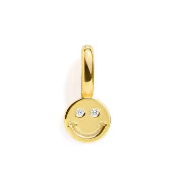 Charm Visage Smiley - Or - votrecollierprenomfr