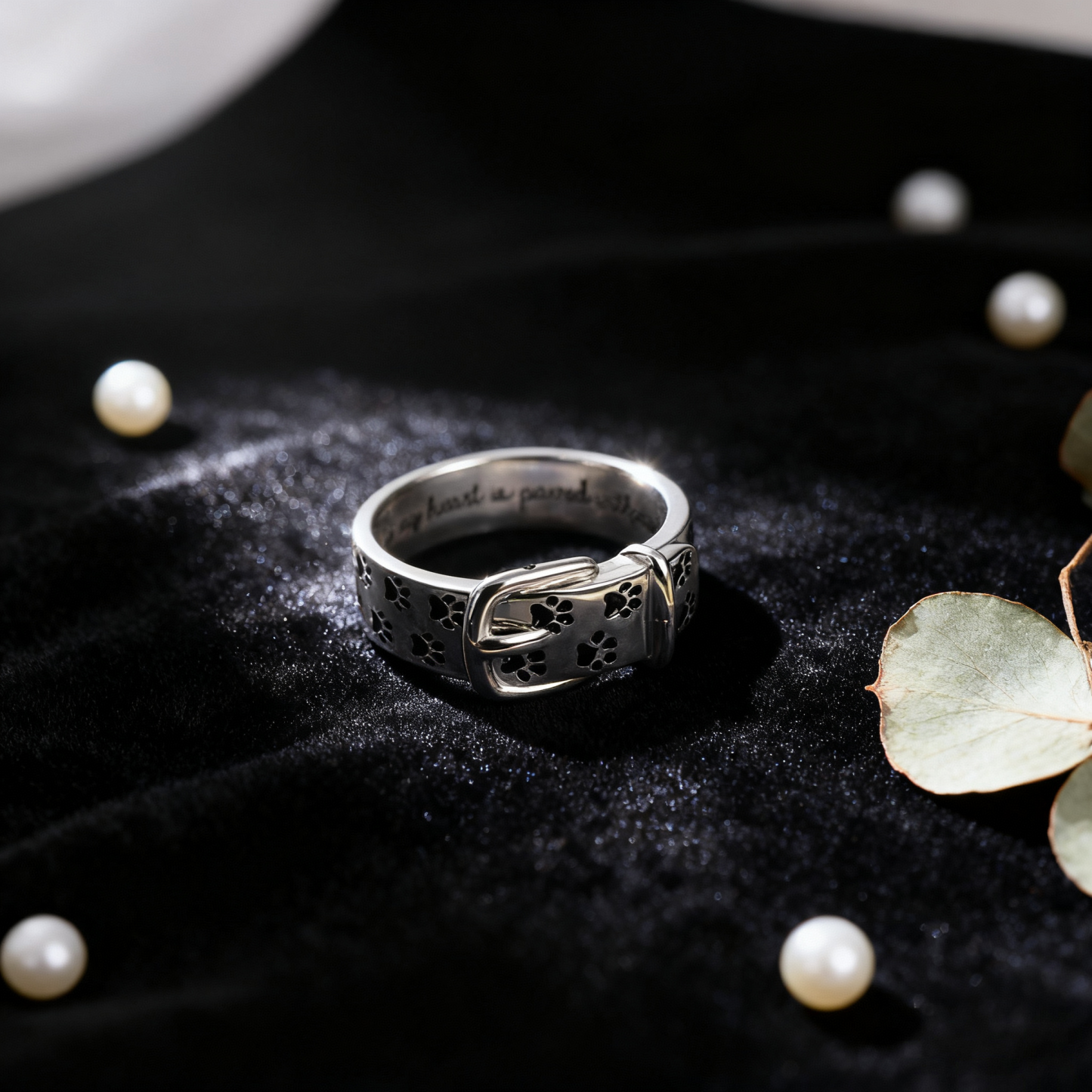 Collier Personnalisé Pour Animal De Compagnie Avec Bague, Nom Et Message Gravés À L'intérieur. - votrecollierprenomfr