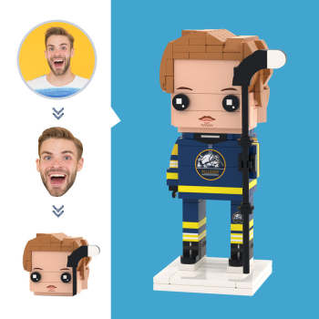 Figurines De Joueur De Rugby À Tête Personnalisée, Petit Bloc De Particules, Jouet Personnalisable, Cadeaux Artistiques En Brique - votrecollierprenomfr