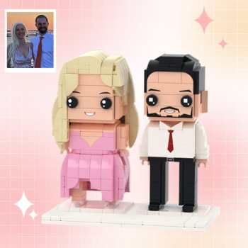 Personnalisable Entièrement Corps 2 Personnes Figurines En Brique Personnalisées Voyage Romantique Brique Moi Figurines - votrecollierprenomfr