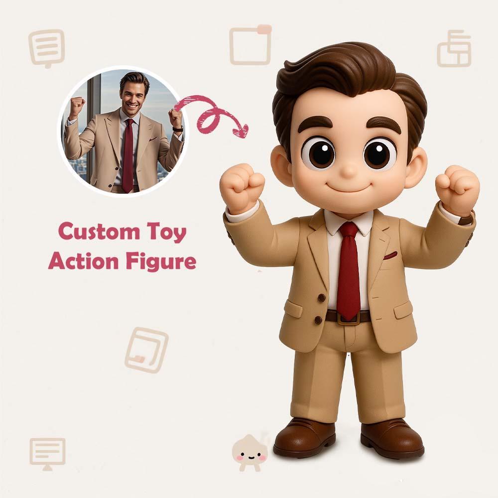 Figurines 3d Personnalisées Boss Mini, Avec Photo Personnalisée, Coffrets Surprises, Cadeaux Pour Lui/elle - votrecollierprenomfr