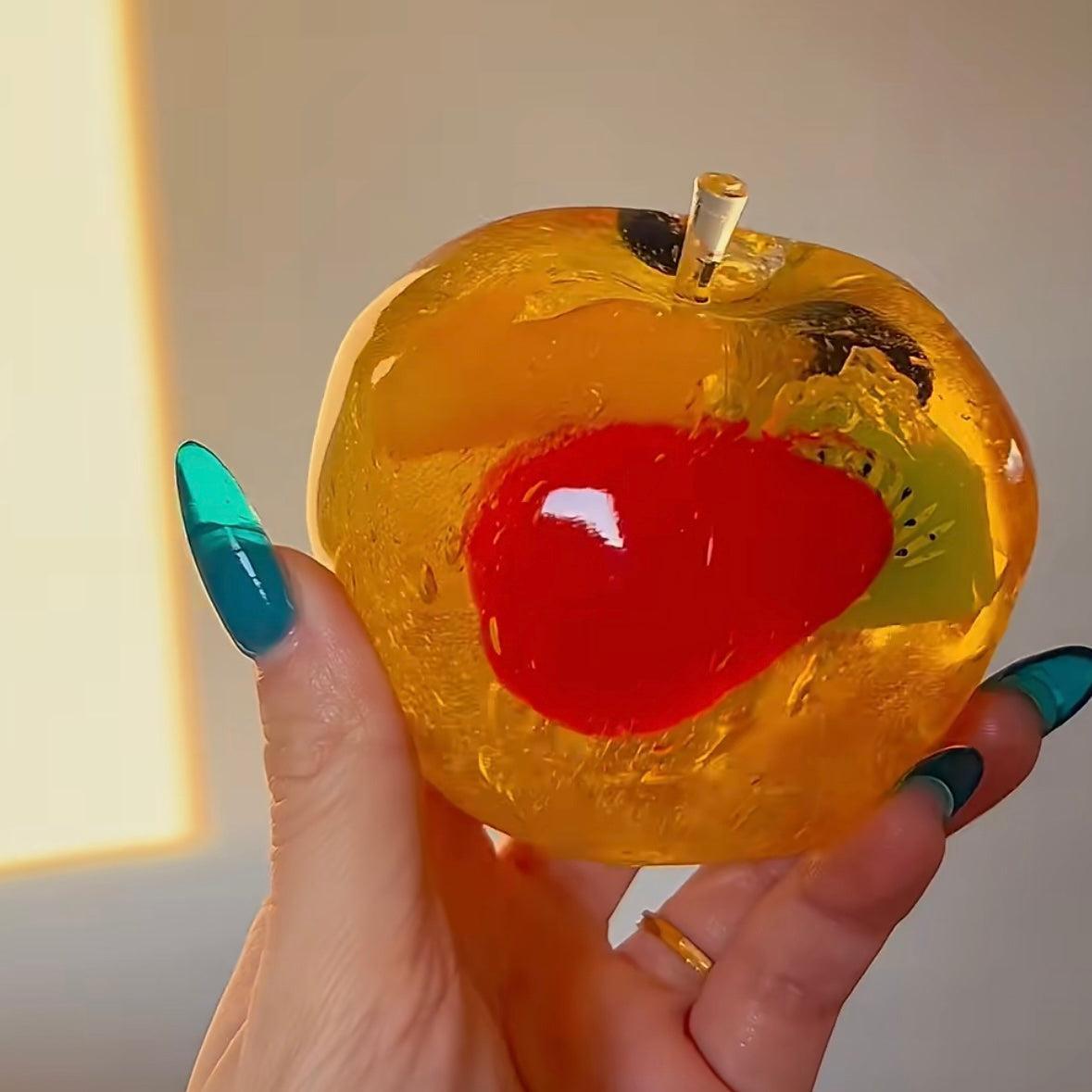 Jouet Spongieux Réaliste De Banane De Gelée De Fruit | Jouet Anti-stress Rempli De Fruits Transparents Pour Enfants Et Adultes - votrecollierprenomfr