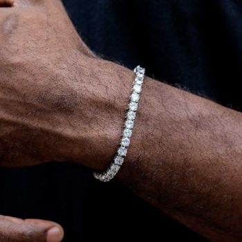 Bracelet De Tennis Classique Style Hip Hop - votrecollierprenomfr