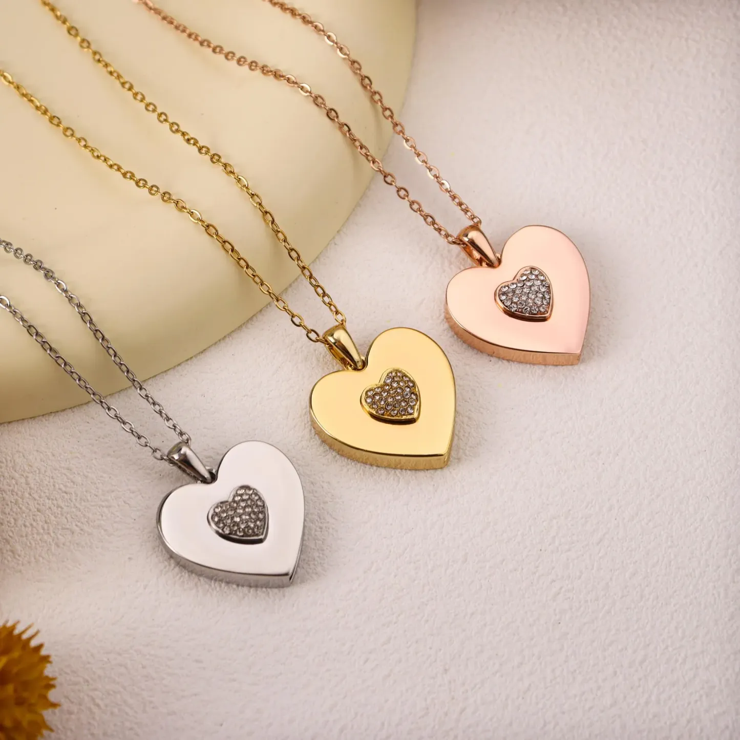 Collier Cœur Personnalisé Avec Message Caché, Pendentif Cœur Gravé D'un Nom, Cadeau Pour Elle - votrecollierprenomfr