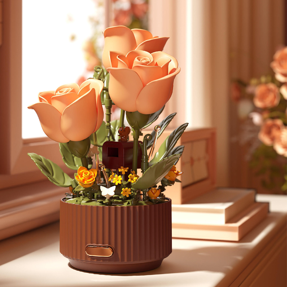 Veilleuse Décorative En Forme De Fleur À Construire, Fleurs Interactives Et Dynamiques À Construire