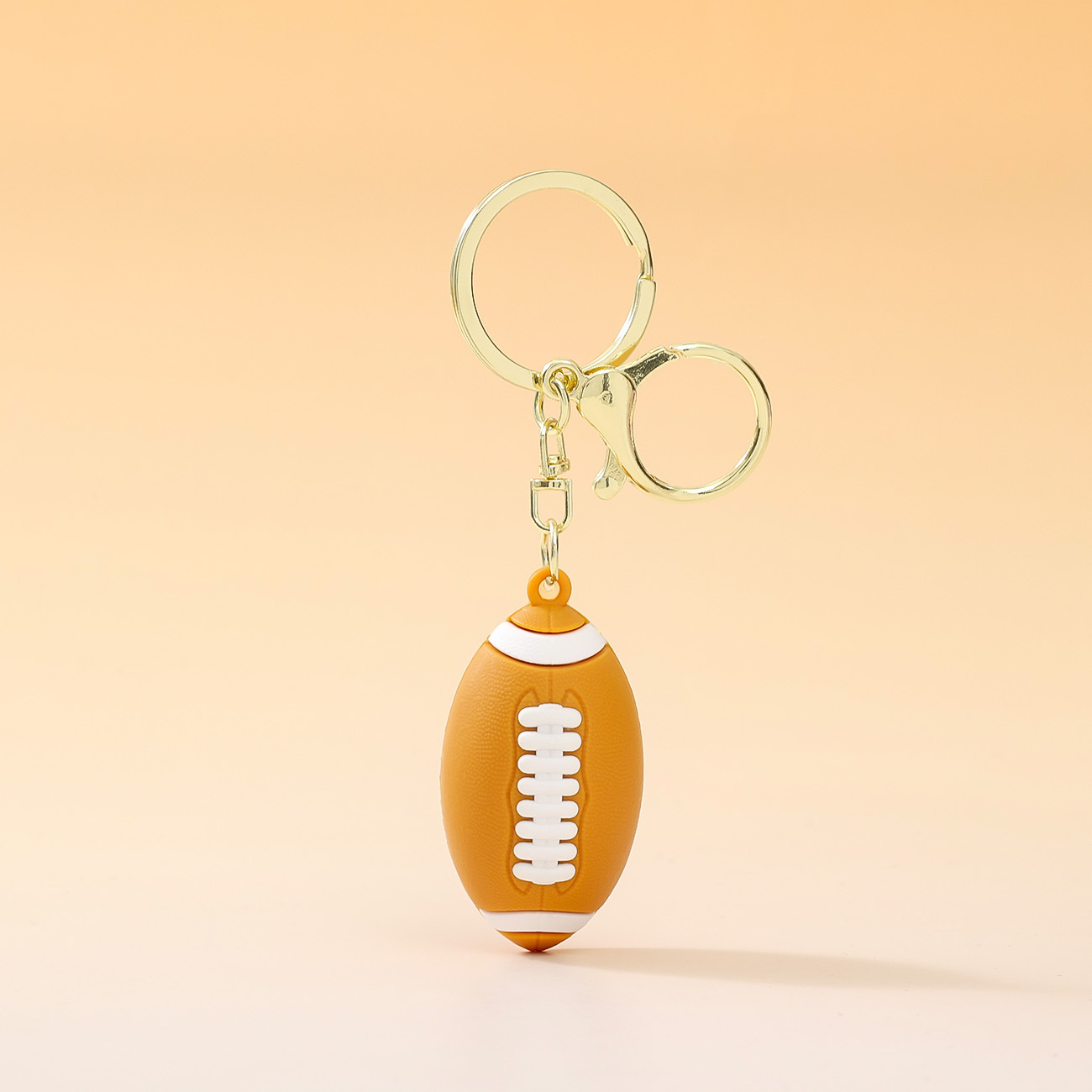 Mini Porte-clés De Rugby En PVC, Football Américain, Ballon De Rugby 3D Réaliste, Sangle, Cadeaux Pour Les Amateurs De Sport - votrecollierprenomfr