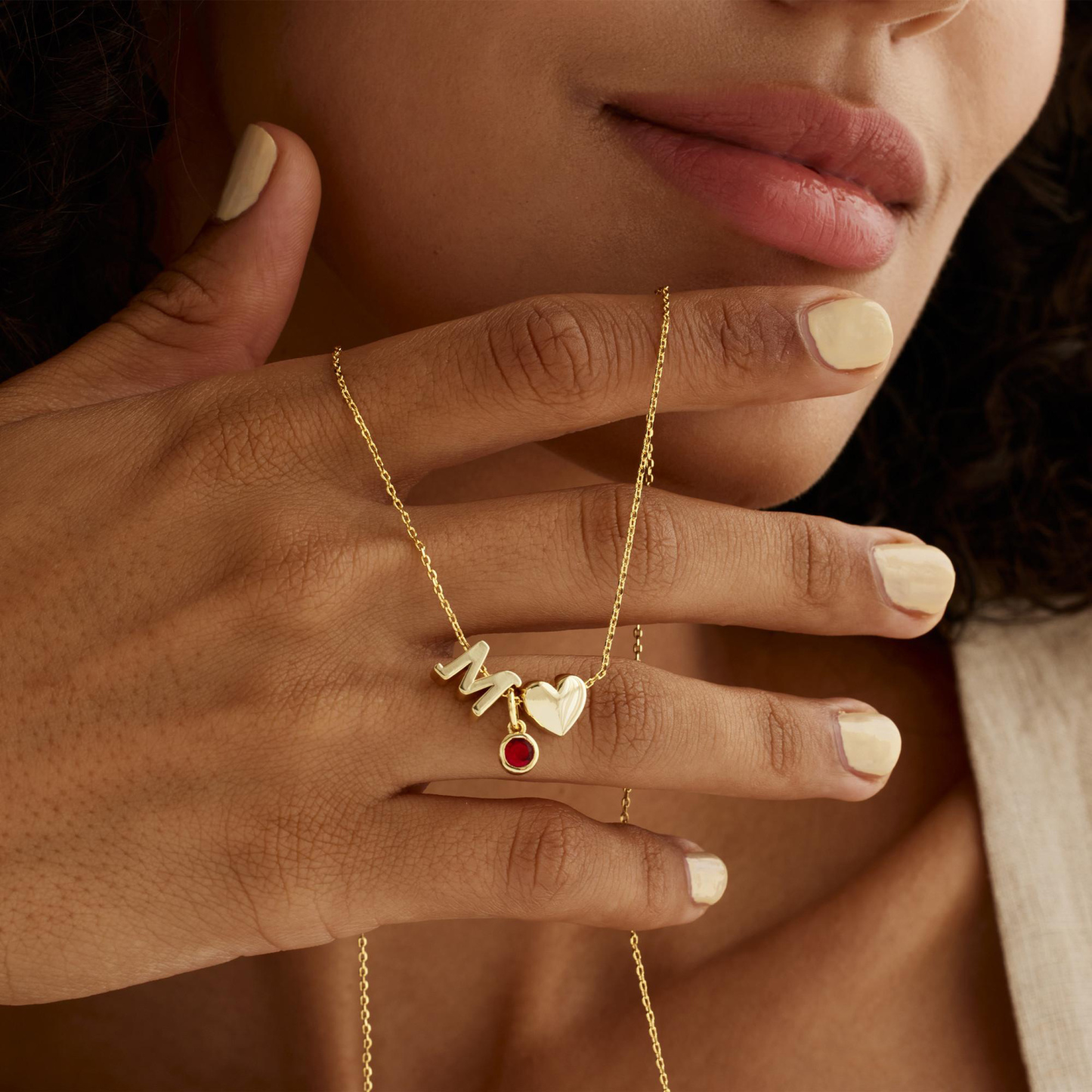 Collier Cœur Avec Initiale Et Pierre De Naissance - Cadeau De Saint-valentin - Collier Personnalisé Avec Lettre Et Pierre De Naissance - Votre Initiale - Collier Avec Pendentif Cœur Et Amour - votrecollierprenomfr