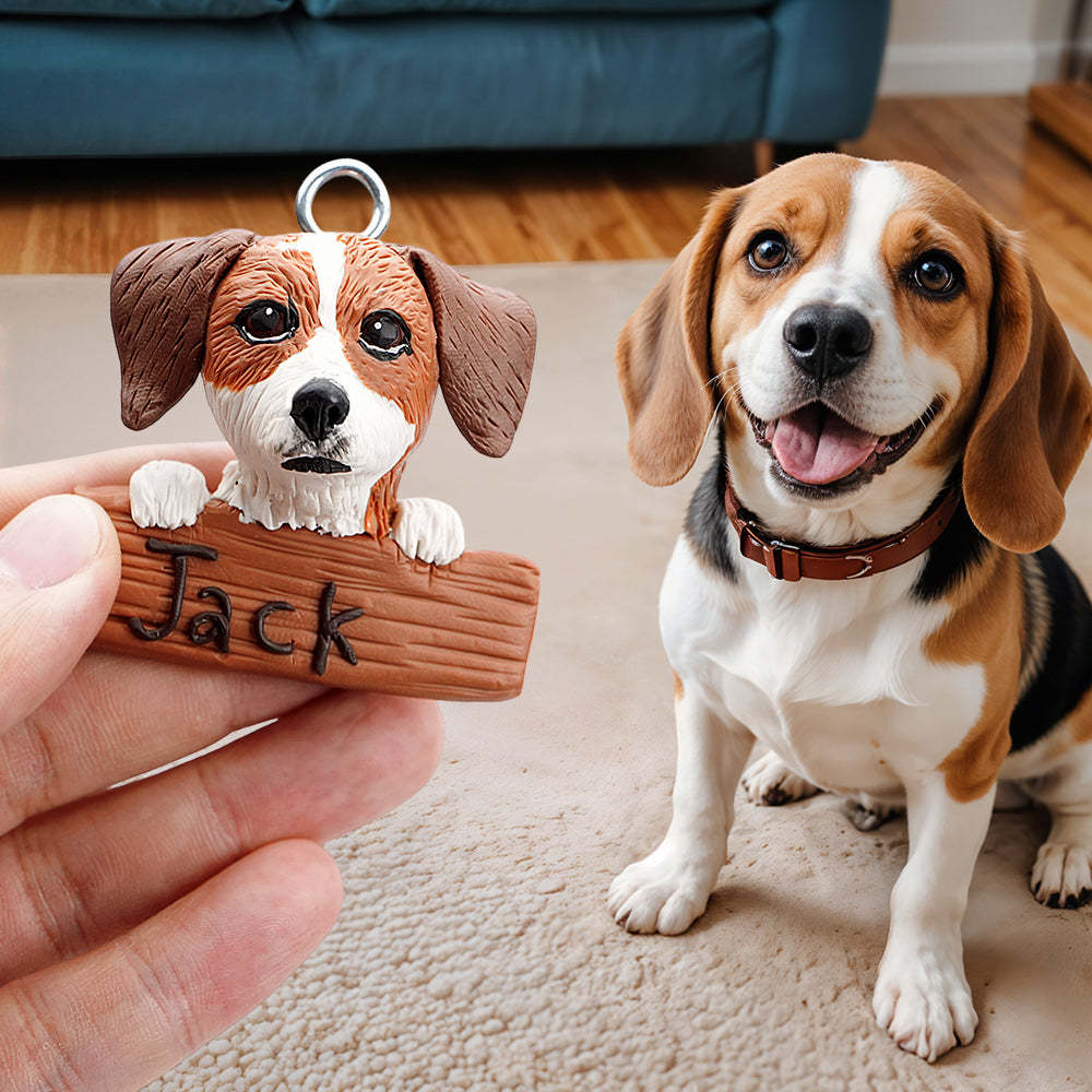 Aimants De Réfrigérateur Pour Animaux De Compagnie Personnalisés, Fabriqués À La Main, Décor De Réfrigérateur En Argile Personnalisé Pour Les Amoureux Des Animaux De Compagnie - votrecollierprenomfr