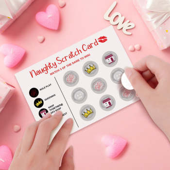 Carte À Gratter Coquine, Carte À Gratter Amusante Pour La Saint-valentin, Carte Match 3 Pour Gagner - votrecollierprenomfr