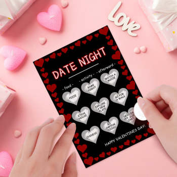 Carte À Gratter Coquine Noire Carte À Gratter Drôle Pour La Saint-valentin - votrecollierprenomfr