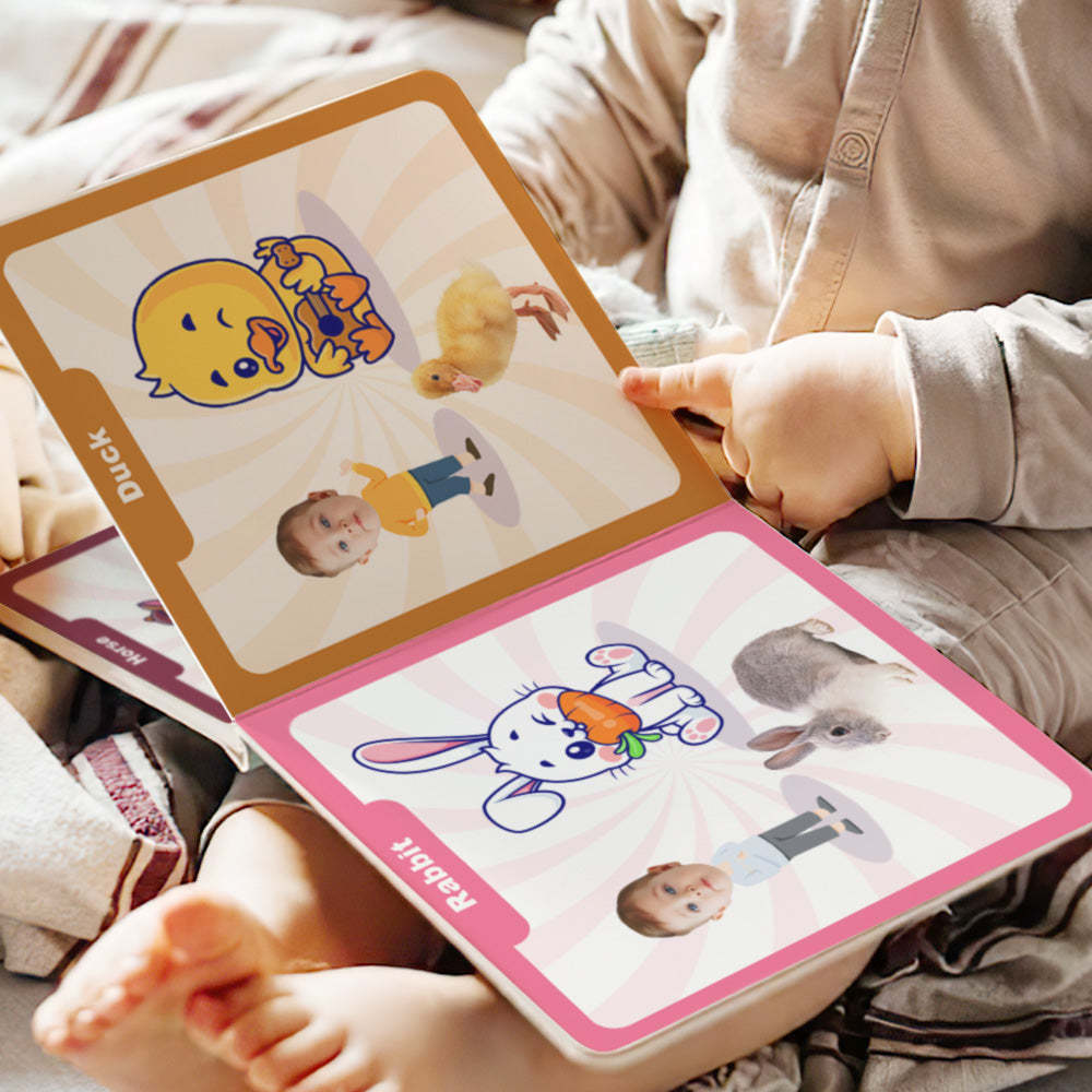 Livre De Première Occupation De Bébé Cadeaux Personnalisés Avec Nom Et Visage Pour Bébé - votrecollierprenomfr