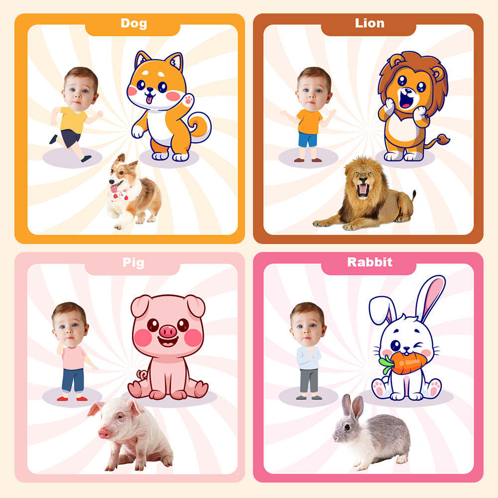 Livre De Première Occupation De Bébé Cadeaux Personnalisés Avec Nom Et Visage Pour Bébé - votrecollierprenomfr