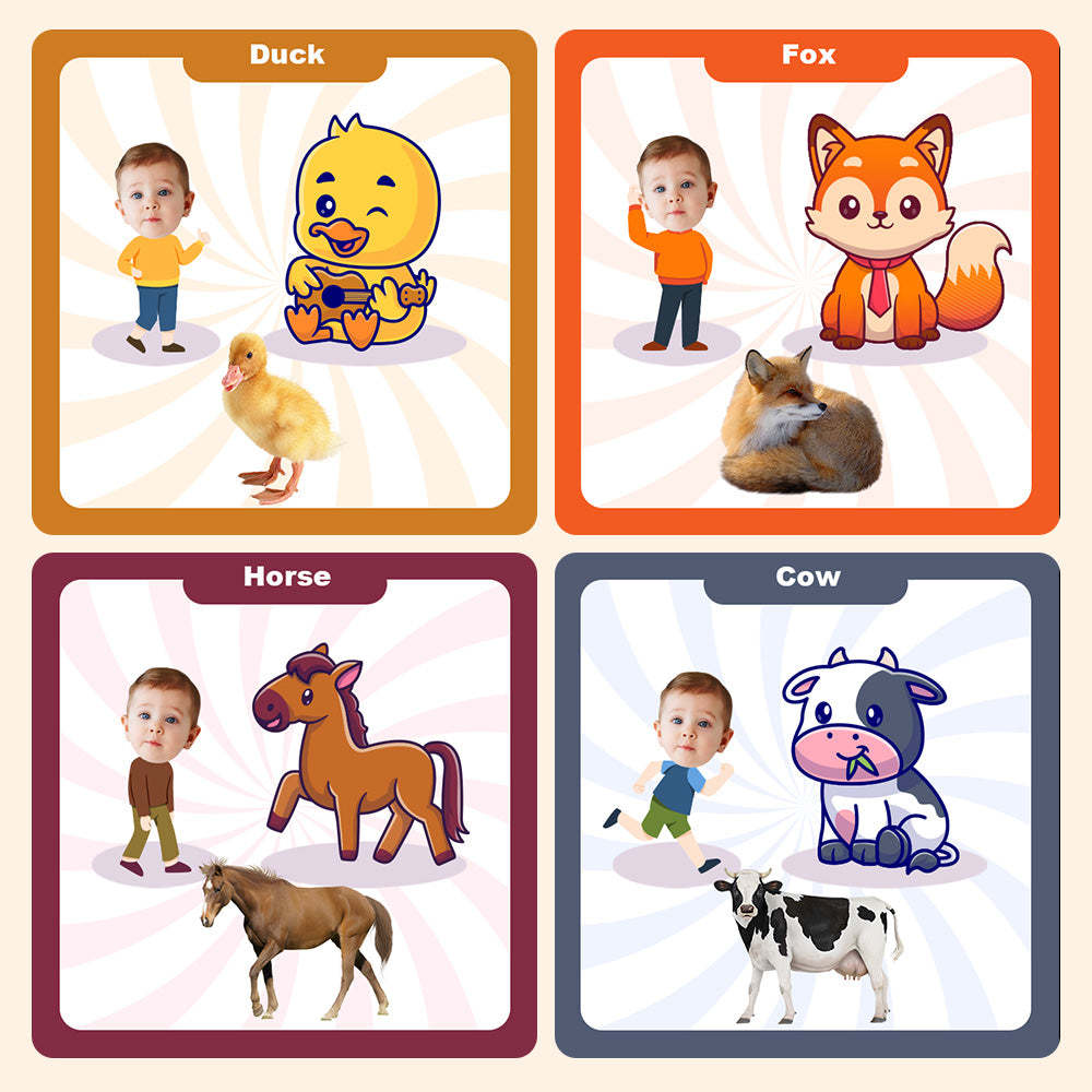 Livre De Première Occupation De Bébé Cadeaux Personnalisés Avec Nom Et Visage Pour Bébé - votrecollierprenomfr