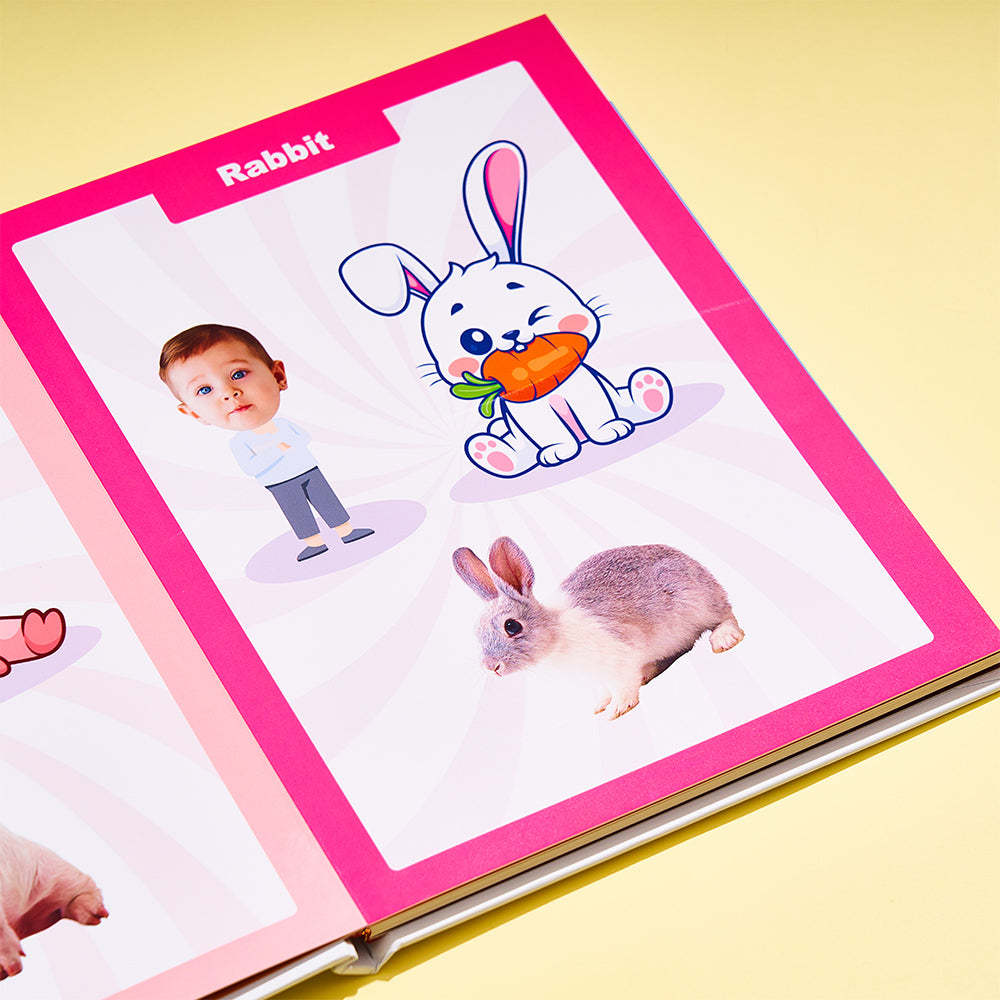 Livre De Première Occupation De Bébé Cadeaux Personnalisés Avec Nom Et Visage Pour Bébé - votrecollierprenomfr