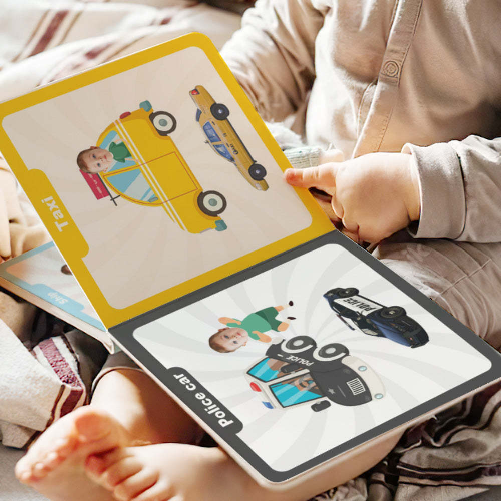 Livre De Première Occupation De Bébé Cadeaux Personnalisés Avec Nom Et Visage Pour Bébé - votrecollierprenomfr