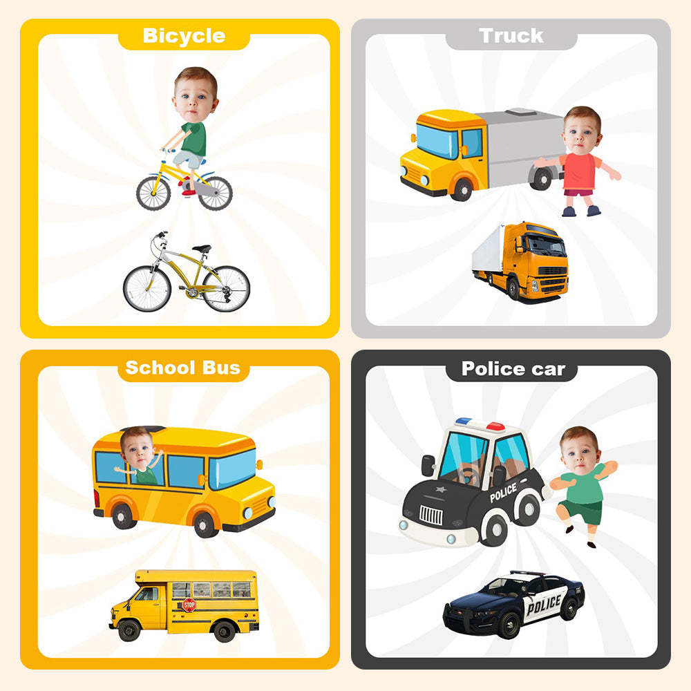 Livre De Première Occupation De Bébé Cadeaux Personnalisés Avec Nom Et Visage Pour Bébé - votrecollierprenomfr