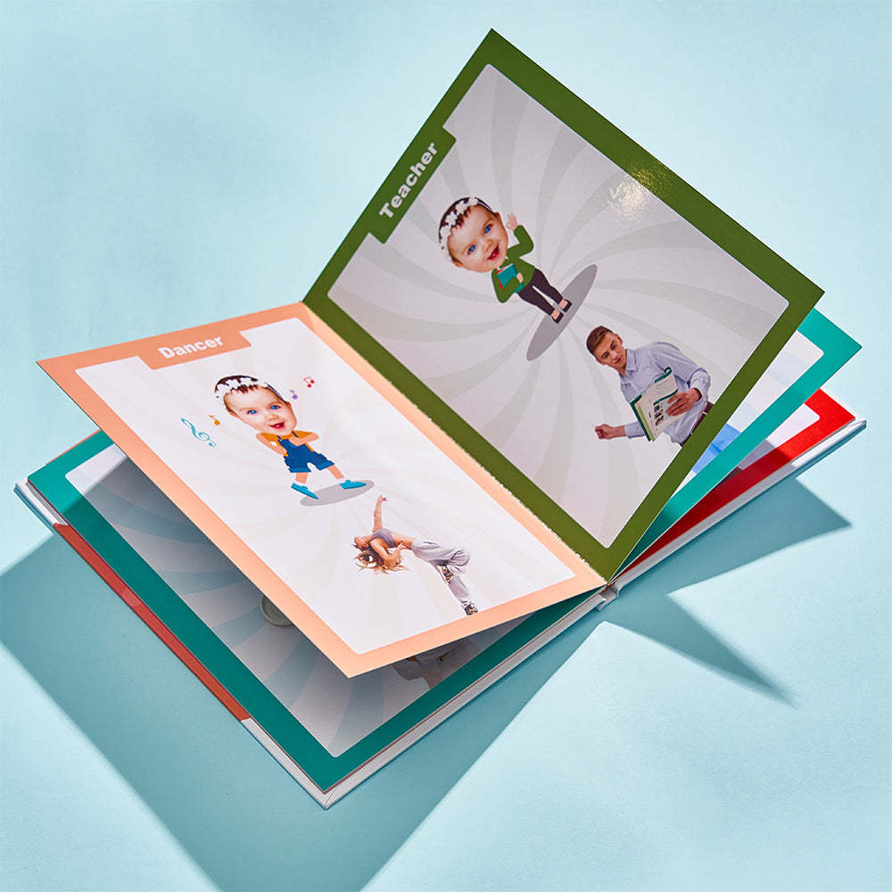 Livre De Première Occupation De Bébé Cadeaux Personnalisés Avec Nom Et Visage Pour Bébé - votrecollierprenomfr